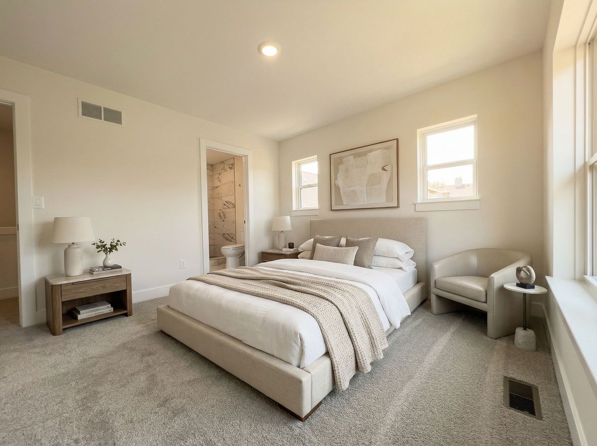 Primary bedroom with en-suite bath
